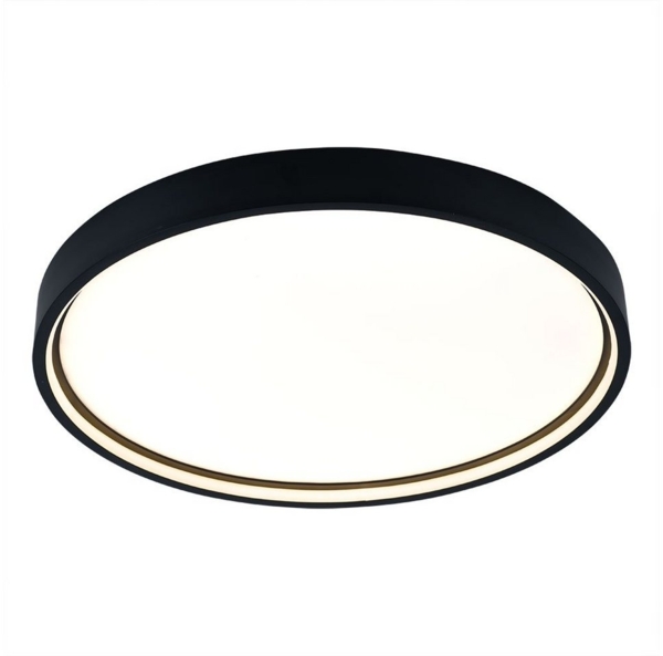 LED Deckenleuchte, dunkelgrau, 3 Stufen Dimmer, D 45 cm