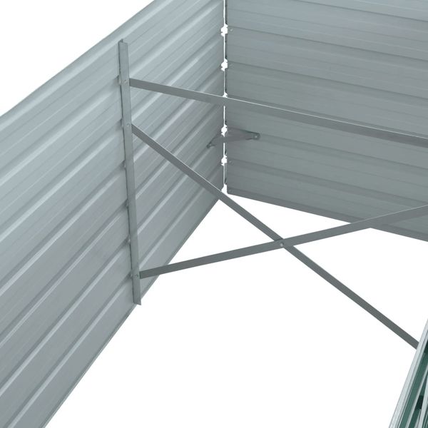 vidaXL Garten-Hochbeet Verzinkter Stahl 240x80x77 cm Grün 44841 Bild 5