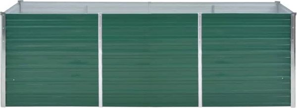 vidaXL Garten-Hochbeet Verzinkter Stahl 240x80x77 cm Grün 44841 Bild 3
