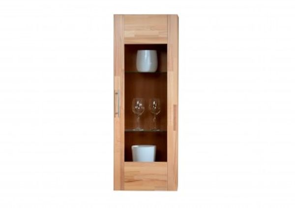 Hängevitrine in wildeiche teilmassiv, geölt