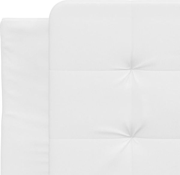 vidaXL Bettgestell ohne Matratze "Zadar" Weiß 100x200 cm Kunstleder 3208846 Bild 7