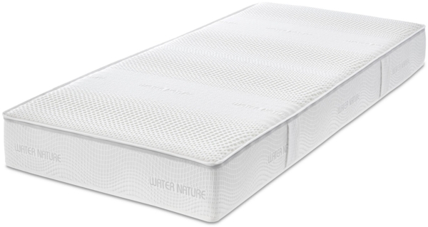 Tonnentaschenfederkernmatratze MONDO Water Nature 22 TFK 90 x 200 cm Extra Fest, Weiß, 90 x 22 x 200 cm