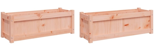 vidaXL Pflanzkübel 2 Stk. Massivholz Douglasie 837456