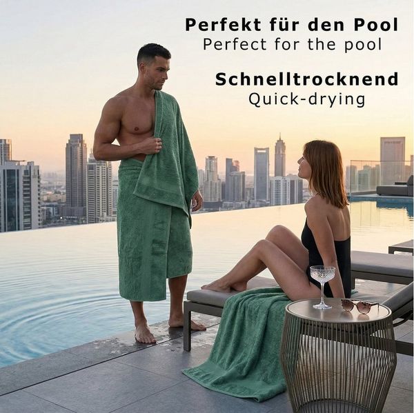 Betz Badetuch 2 Stück Duschtücher Duschtuch Set Größe 70x140 cm, Baumwolle (Set, 2-St)