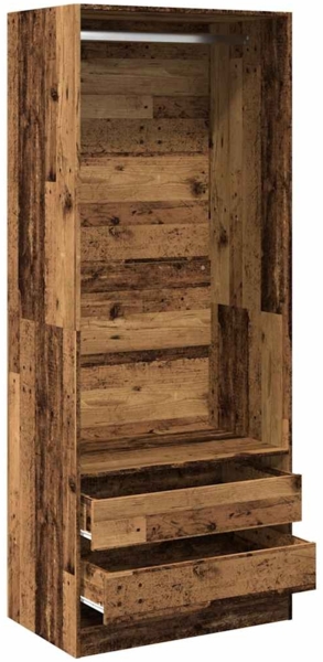 vidaXL Kleiderschrank Altholz-Optik 80x50x200 cm Holzwerkstoff 3307754 Bild 4