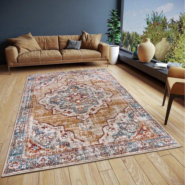 HANSE Home Teppich Strozzi, rechteckig, Höhe: 8 mm, Läufer, Orientalisch, Kurzflor, Wohnzimmer, Schlafzimmer, Esszimmer