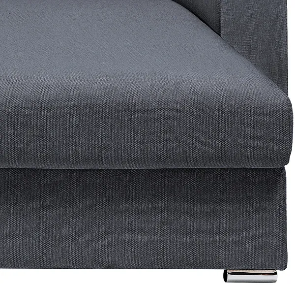 Vente-unique - CALITO Sofa Stoff GrauGrau - B 223 cm152 cm x H 93 cm x L 298 cm Bild 6