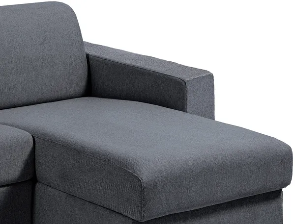 Vente-unique - CALITO Sofa Stoff GrauGrau - B 223 cm152 cm x H 93 cm x L 298 cm Bild 5