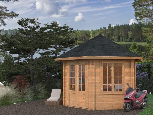 Palmako Holz-Pavillon Hanna inklusiveFußboden 303x303 cm Holzpavillon 4743142052464 Bild 2