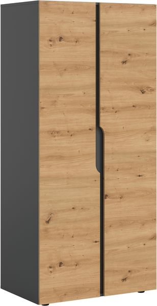 Anga Kleiderschrank 2-türig in Artisan Eiche Nachbildung