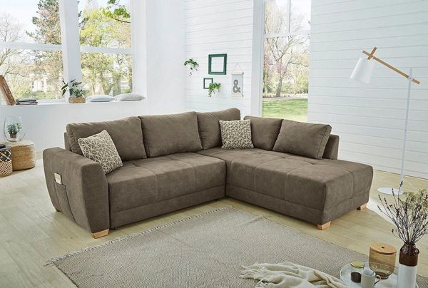 Jockenhöfer Gruppe Ecksofa Luzern L-Form, mit Bettfunktion und geräumigen Bettkasten