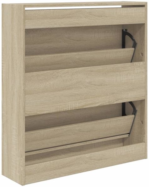 vidaXL Schuhschrank Sonoma-Eiche 80x21x87,5 cm Holzwerkstoff 839919 Bild 7