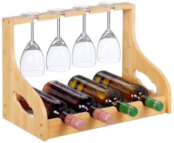 Weinregal mit Glashalter 10051035