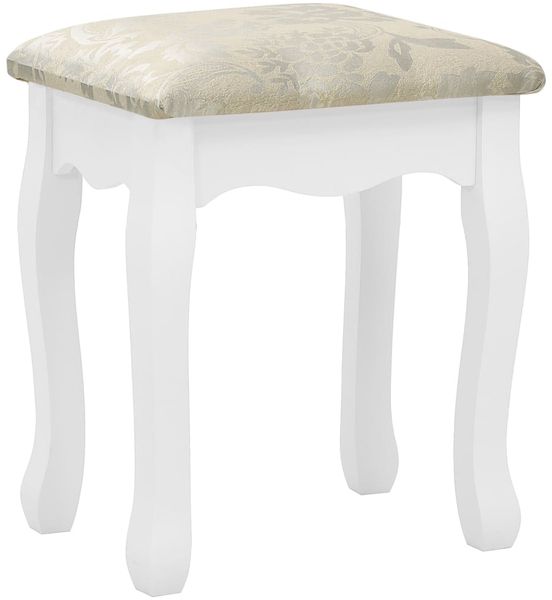 vidaXL Schminktisch-Set mit Hocker Weiß 80x69x141cm Paulowniaholz 289318 Bild 10