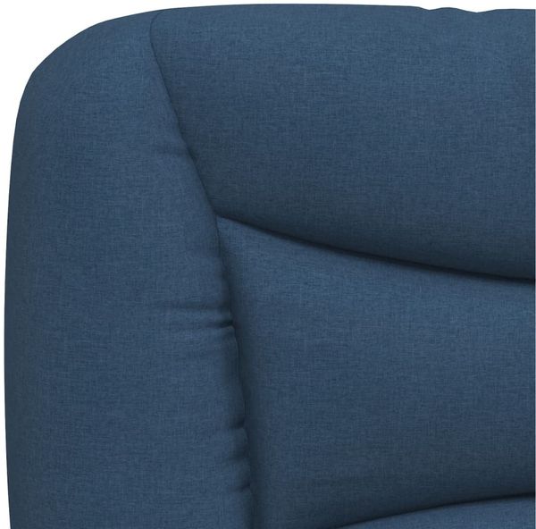 vidaXL Bett mit Matratze "Hvar" Blau 140x190 cm Stoff 3208533 Bild 6