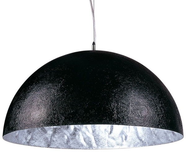 s.luce Blister Pendelleuchte Matt Schwarz, Silber Ø 100cm