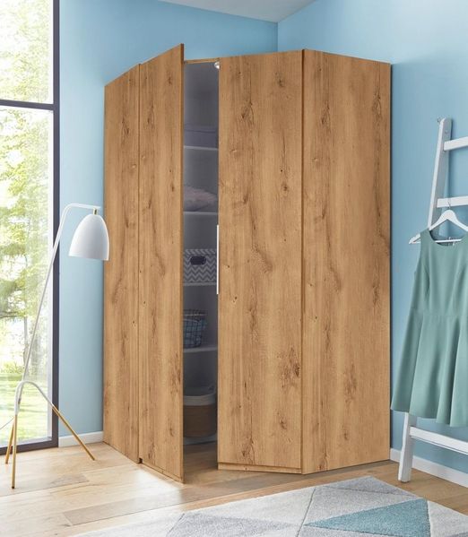Eckschrank Level Eckkleiderschrank 120x120cm Ausführung braun
