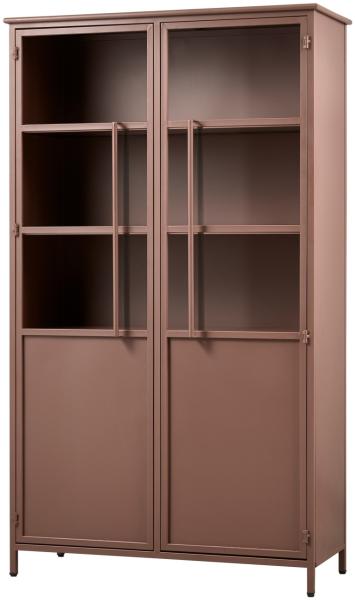 BePureHome Vitrine Exhibit aus Metall, Braun, 99 x 44 x 170 cm