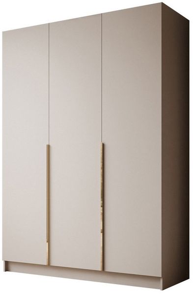 Lookway Kleiderschrank AUREL 3D KASCHMIR Drehtürenschrank mit 3 Türen 150 x 210 x 57 cm