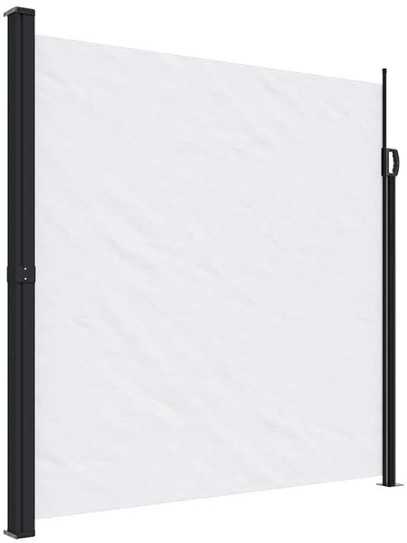 vidaXL Seitenmarkise Ausziehbar Weiß 200x500 cm 4004466 Bild 2
