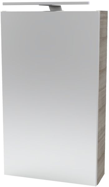 Fackelmann SBC A-VERO Gäste-WC Spiegelschrank 40 cm, Grau, links