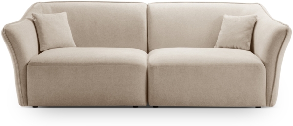 Micadoni Sofa Hailey 3-Sitzer Boucle Helles Beige