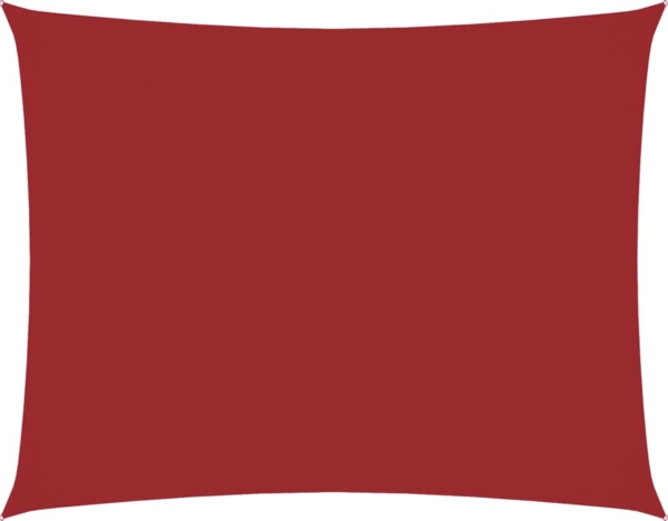vidaXL Sonnensegel Oxford-Gewebe Rechteckig 5x6 m Rot 135659