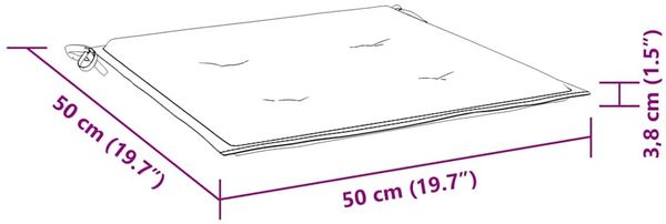 vidaXL Gartenstühle mit Kissen 2 Stk. Massivholz Akazie und Stahl 3061494 Bild 12