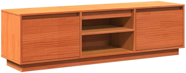 vidaXL TV-Schrank Wachsbraun 140x35x40 cm Massivholz Kiefer 847131