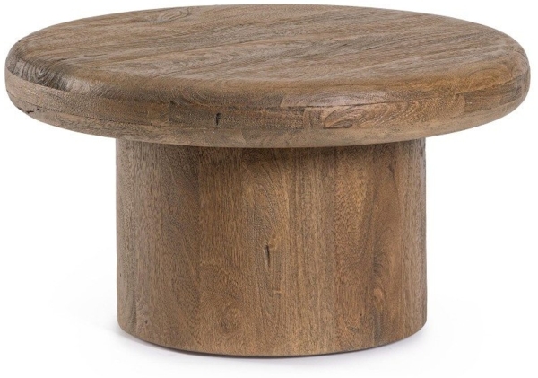 Couchtisch Lopez aus Mangoholz Ø 60 cm, Braun