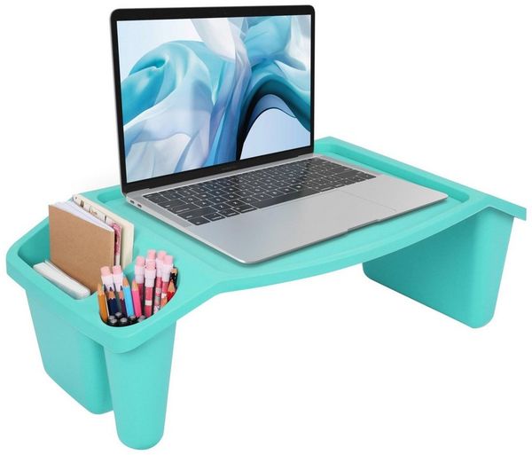 Belle Vous Dekoobjekt Belle Vous Blauer Mehrzweck-Bett Tabletttisch mit 3 Fächern - Tisch (1 St)