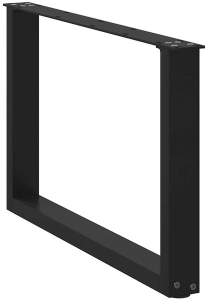 vidaXL Couchtischbeine U-Form 2 Stk. Schwarz 60x(42-43) cm Stahl 4013160 Bild 4