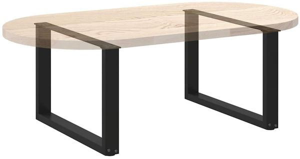 vidaXL Couchtischbeine U-Form 2 Stk. Schwarz 60x(42-43) cm Stahl 4013160 Bild 8