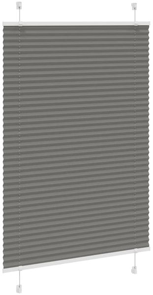 vidaXL Plissee Anthrazit 90x100 cm Stoffbreite 89,4 cm Polyester 4015073 Bild 3