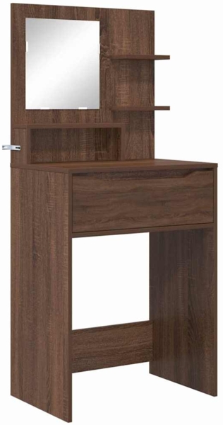 vidaXL Schlafzimmer-Frisiertische mit Schubladen Braun Eichen-Optik 889004