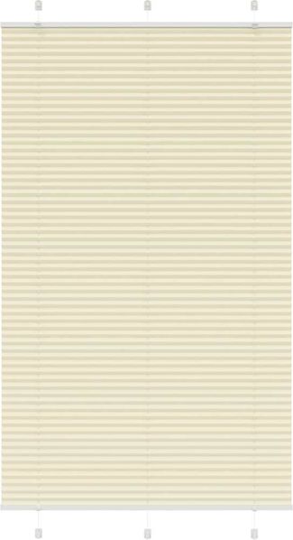 vidaXL Plissee Creme 110x200 cm Stoffbreite 109,4 cm Polyester 4015315