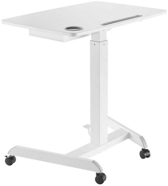 Maclean Schreibtisch MC-903W, von 756 bis 1126mm, 80x56cm, 40x26cn, Bis 8 kg