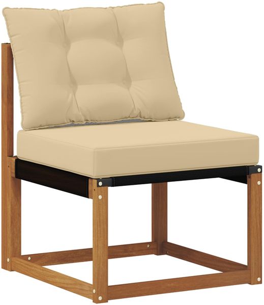 vidaXL Outdoor-Sofagarnitur mit Kissen 9 pcs Natur und Beige 3382201 Bild 5