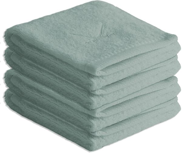Sansibar Sylt Gästehandtücher Sansibar Sylt Handtuch Gästetuch Frottier-Serie Classic (Set, 4-tlg), mit hochwertiger Sansibar Säbel-Stickerei