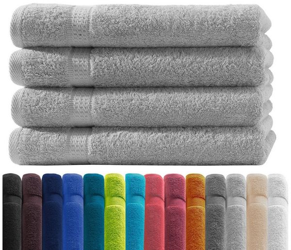 Zestri Handtücher COMFORT Handtücherset aus Baumwolle, saugstark weich, Frottee, Handtücher 4er-Set, Duschtuch Saunahandtuch Gästehandtücher Badetuch Handtücher Set