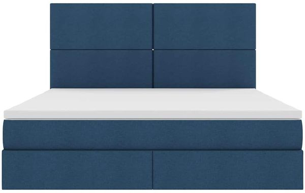 vidaXL Aufbewahrungsbett mit Matratze Blau 180 x 200 cm Stoff 3371738 Bild 7