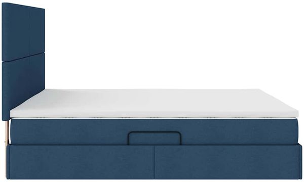 vidaXL Aufbewahrungsbett mit Matratze Blau 180 x 200 cm Stoff 3371738 Bild 10