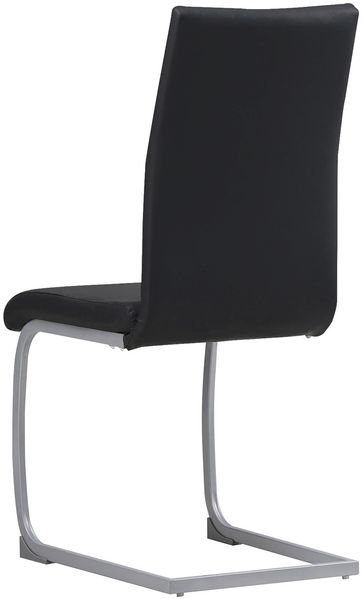 Albatros Freischwinger Stühle 4er Set MURANO, Schwarz - Esszimmerstuhl Schwingstuhl, modernes Design, Kunstleder-Bezug, dicke Polsterung-Küchenstuhl, Polsterstuhl, Stuhl Esszimmer Esstisch Bild 3