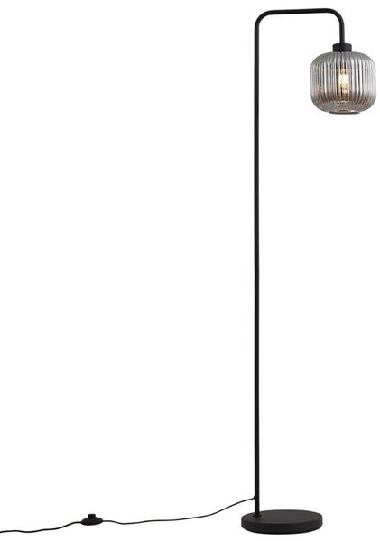 Qazqa Stehlampe Ana, ohne Leuchtmittel, Warmweiß, QAZQA Stehlampe, e27, Schwarz, Stahl, Design
