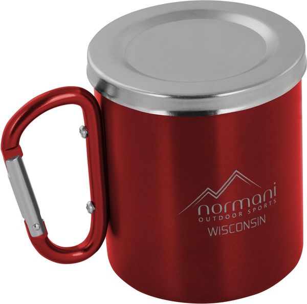 normani Becher Campingtasse „Wisconsin“ mit Teesieb „Delaware“, Edelstahl