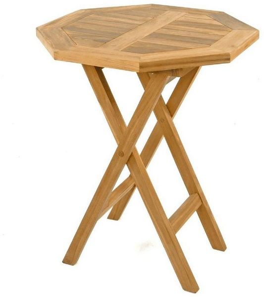 VCM Gartentisch Balkontisch Gartentisch Beistelltisch Teakholz
