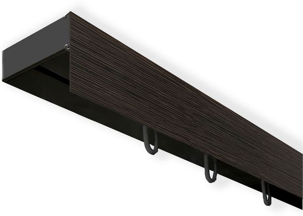 SN DECO GROUP Gardinenschiene Vorhangschiene SH (1) mit Blende 5 cm, 1-läufig, Fixmaß, mit Bohren, verschraubt, Kunststoff
