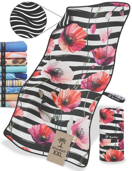 NirvanaShape Strandtuch Strandtuch XXL - Strandhandtuch, Mikrofaser Badetuch, Handtuch
