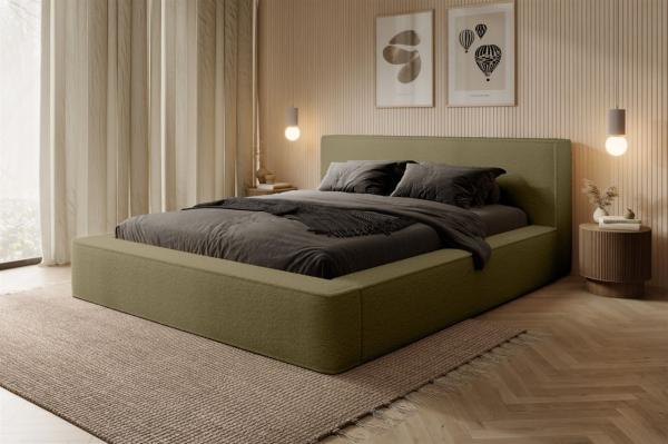 Polsterbett Doppelbett OMAHA 180x200cm Komplettset Stoff Euphoria Forest