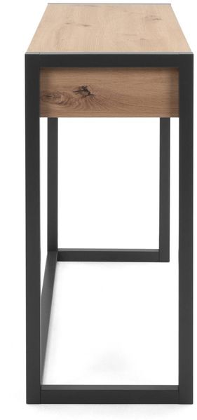 Homestyle4u Konsolentisch, Spanplatte natur / schwarz, 100 x 75 x 35 cm Bild 6